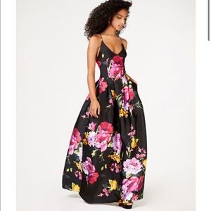 BCX Floral Print Ballgown Size 3